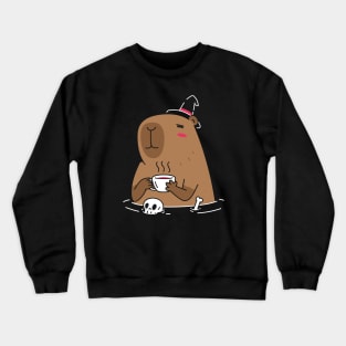 Witch Capybara Crewneck Sweatshirt